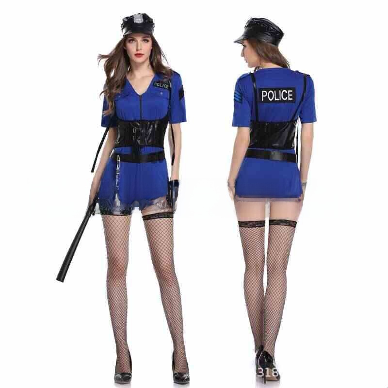 Ethnic Wear Fashion Brand - Disfraz de Policía Femenina para Halloween,