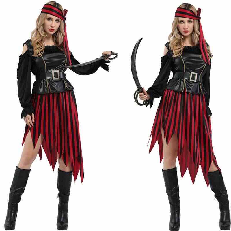 Ethnic Fashion Clothing - Disfraz de Pirata para Mujer Adulta,
