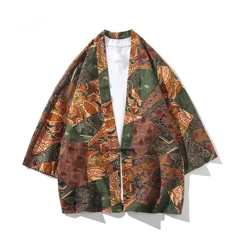 Ethnic Fashion Women - Estilo étnico estampado Yukata hombres mujeres