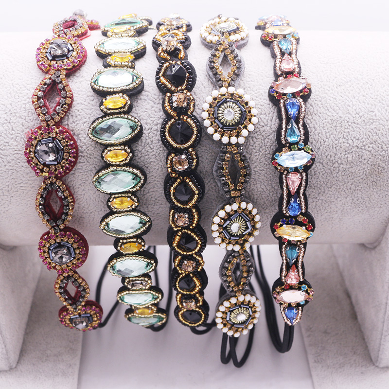 Diadema hecha a mano con cuent - Ethnic Fashion Girls reseña y precio