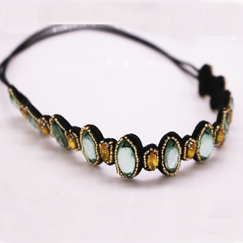 Diadema hecha a mano con cuent - Ethnic Fashion Girls reseña y precio