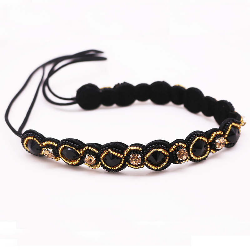 Diadema hecha a mano con cuent - Ethnic Fashion Girls reseña y precio