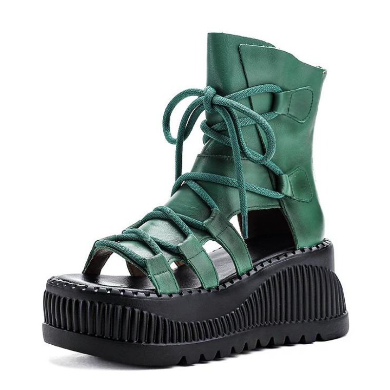 Botines étnicos de cuero genui - Ethnic Fashion Women reseña y precio