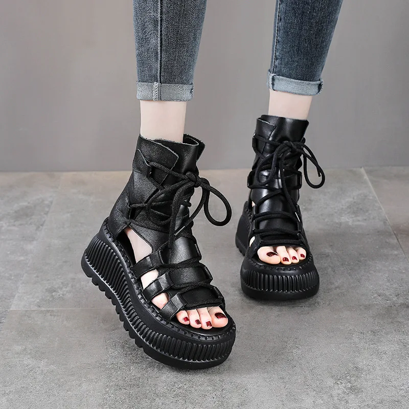 Botines étnicos de cuero genui - Ethnic Fashion Women reseña y precio