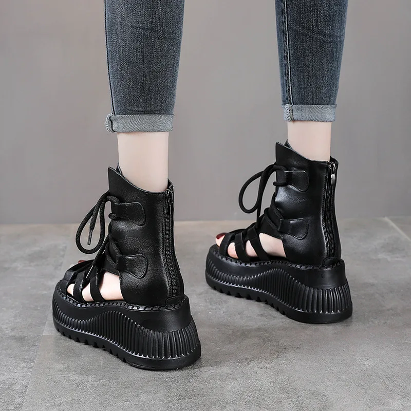 Botines étnicos de cuero genui - Ethnic Fashion Women reseña y precio