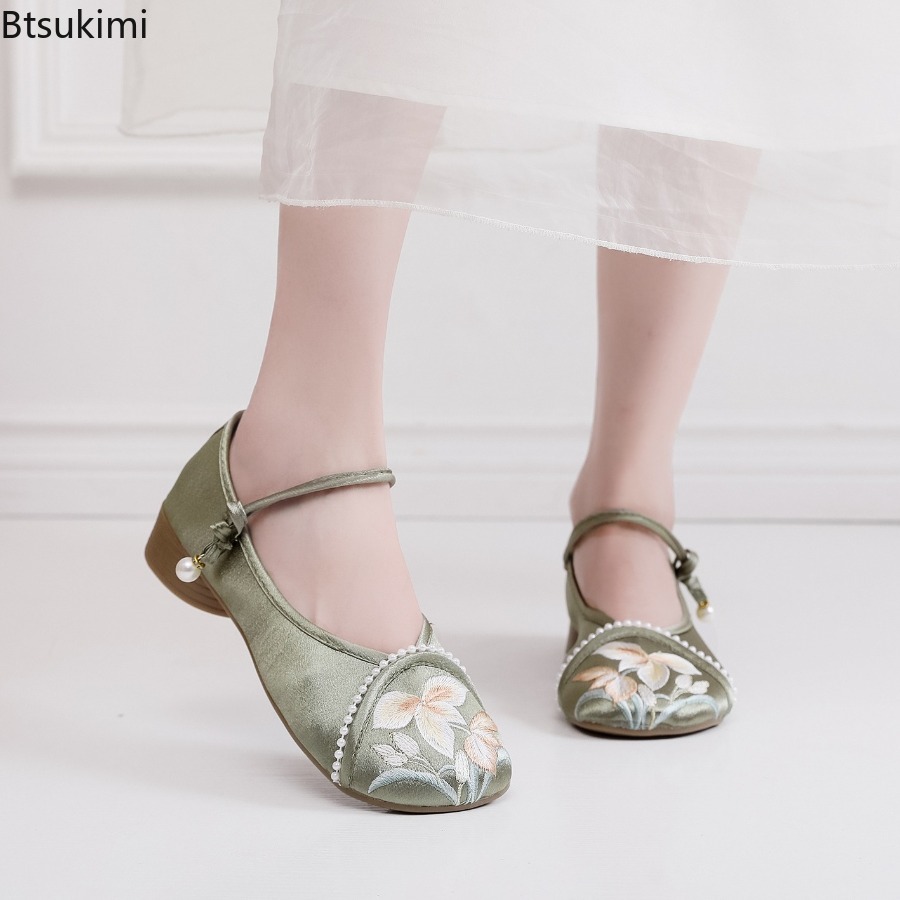 Zapatos de Mujer con Tacón Baj - Ethnic Fashion Women reseña y precio