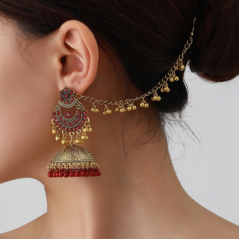 Pendientes de una pieza estilo - Ethnic Wear In Fashion reseña y precio