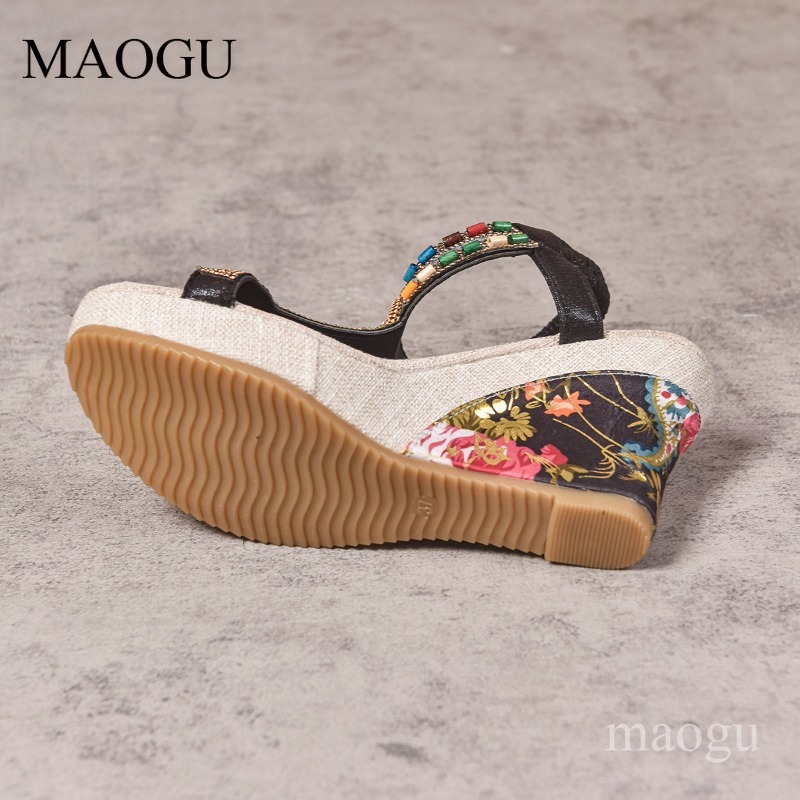 Sandalias de Plataforma con Cu - Ethnic Fashion Women reseña y precio