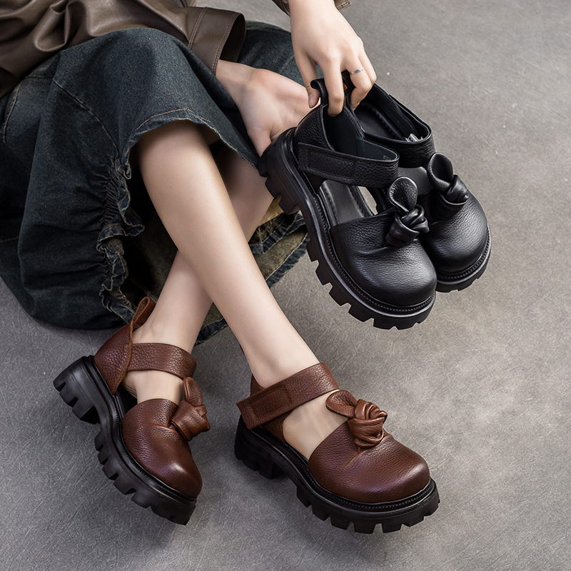 Zapatos de Plataforma con Nudo - Ethnic Fashion Women reseña y precio