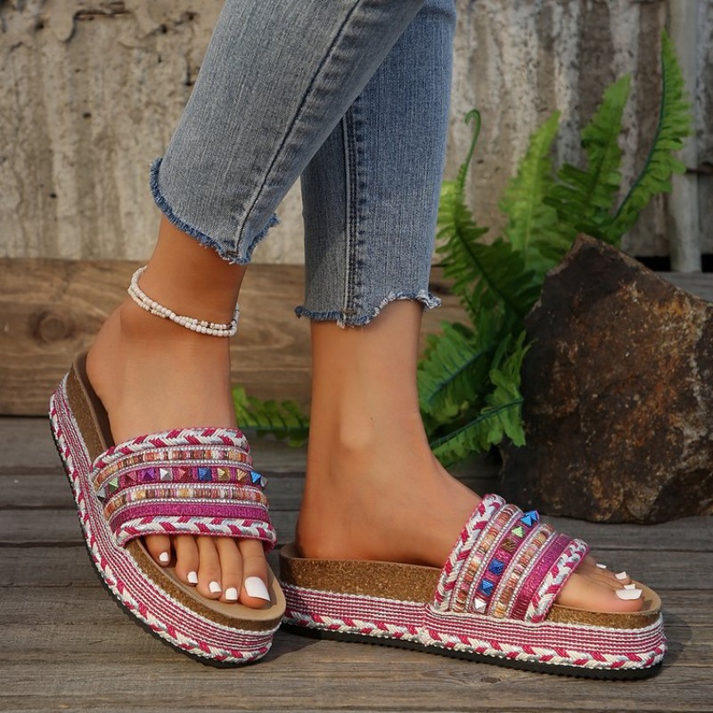 Sandalias Bohemias de Moda par - Ethnic Fashion Women reseña y precio