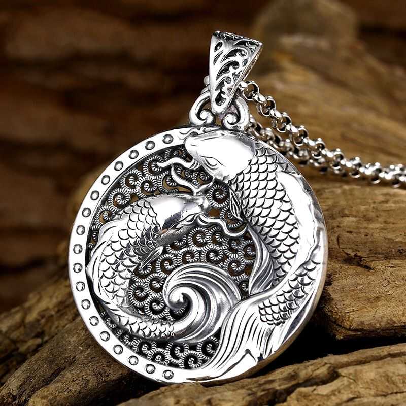 Colgante Retro de Plata Pura c - Ethnic Fashion World reseña y precio