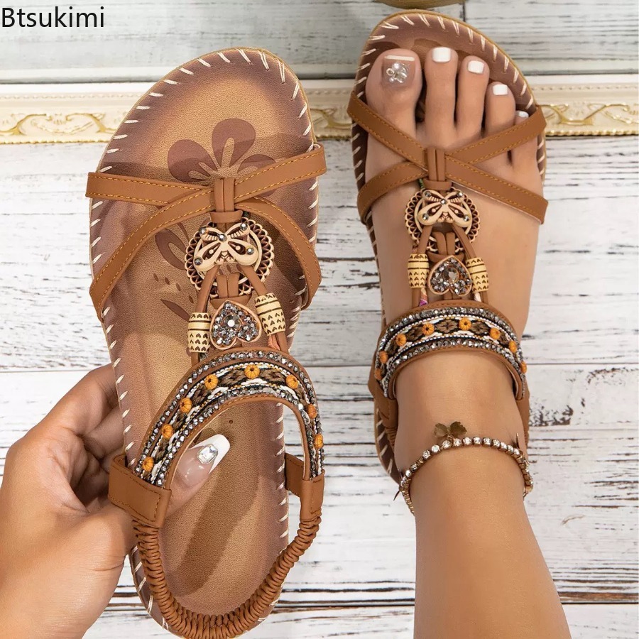 Sandalias Bohemias para Mujer, - Ethnic Fashion Women reseña y precio