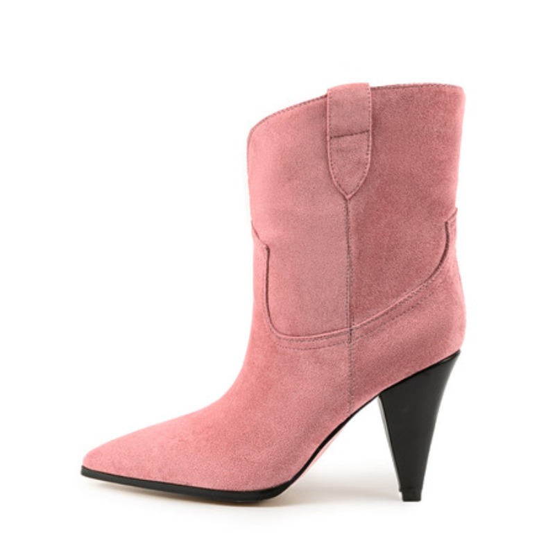 Tacones de punta bicolor, bota - Ethnic Fashion Women reseña y precio